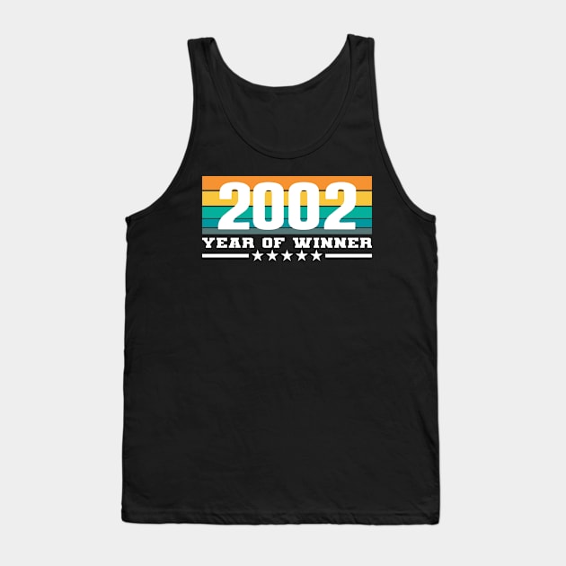 18th Birthday 18 2002 Funny Eighteen now Year of Winner Tank Top by Kuehni